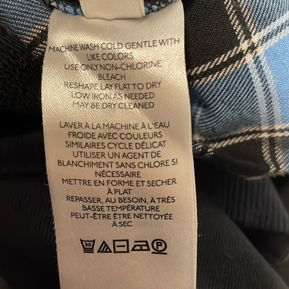 NWT Anthropologie Pilcro Contrast Plaid Flannel Sweatshirt, Small - Picture 9 of 13